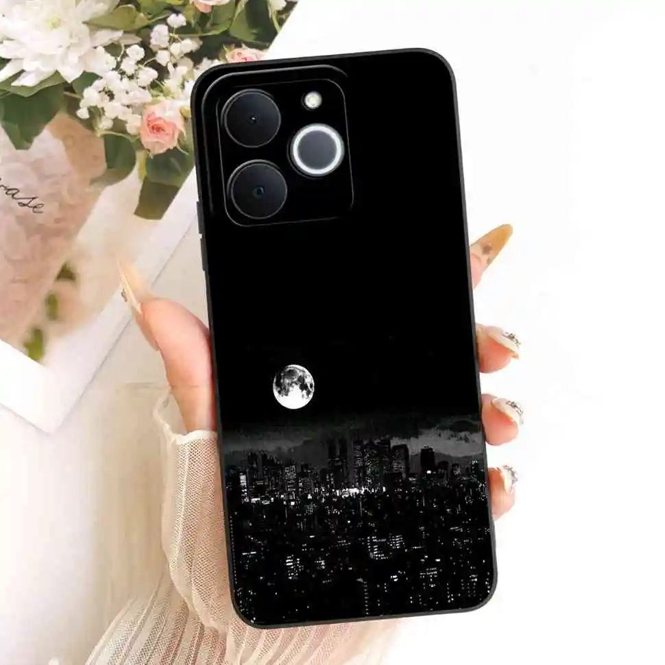 Cat Painted Soft Silicone Phone Case - Stylish Protective Back Cover Shell