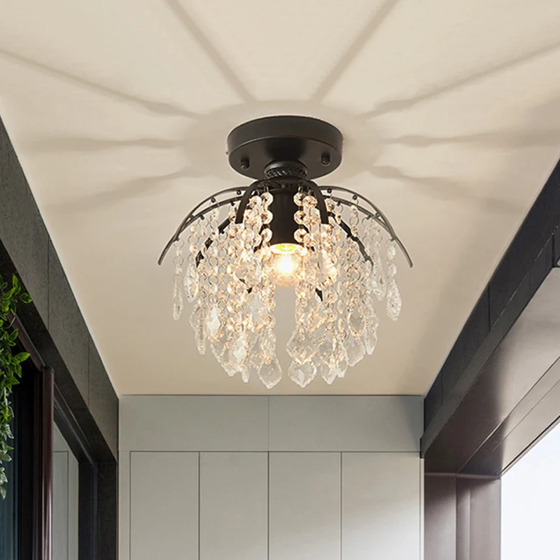 

K9 Crystal Art Ceiling Lights Nordic Indoor Decor for Home Loft Living Room Aisle Bedroom Bathroom Lamp Pendant Lighting Fixture