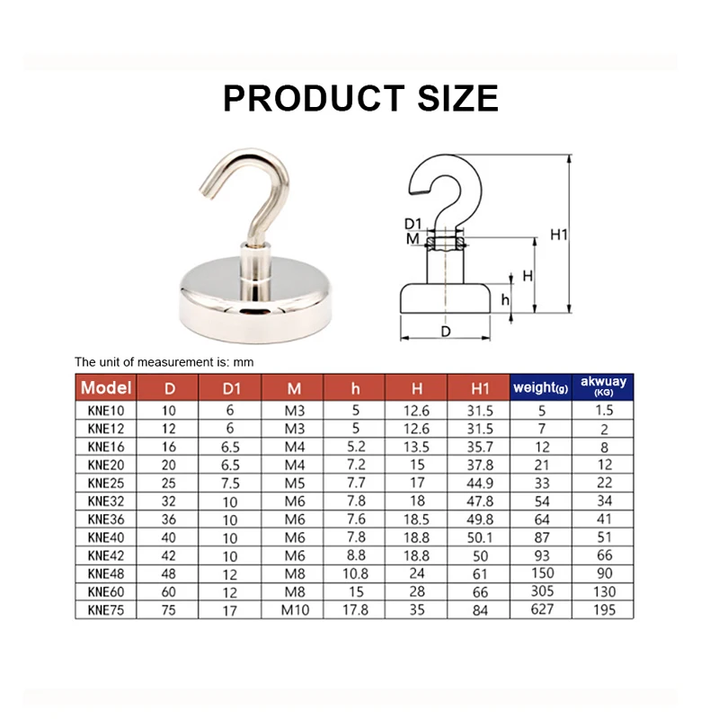 Heavy Duty Magnetic Hooks with Super Strong Neodymium Magnets N52 Holding Capacity Ideal for Hanging in Cruise Fridge and Coat magnetic hooks neodymium magnets