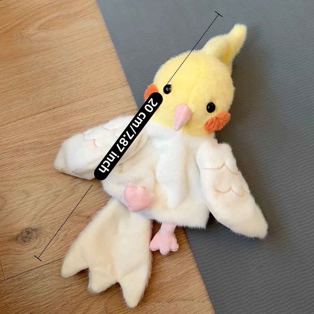 부드러운 새 손인형 버드게리거 코카티엘 게임 소품 몽크 파라키티 20cm