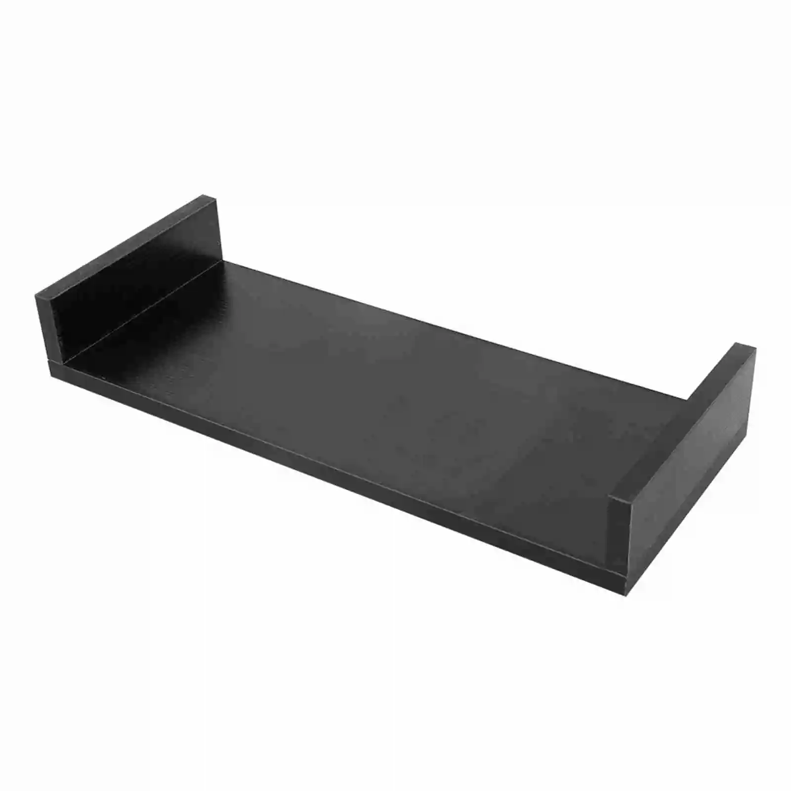 Wooden Monitor Stand LED LCD Computer Monitor Riser Desktop Organizer Display Shelf Black 3