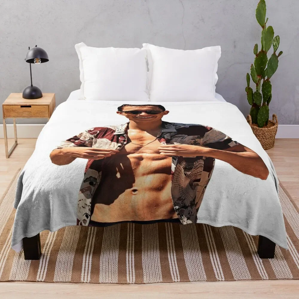 

Tom Holland Shirtless design Throw Blanket Cute Plaid Sofa manga Blankets