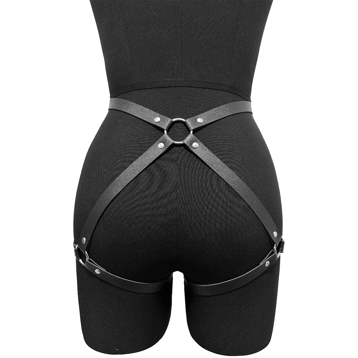 Sexy Chest Harness Leather Lingerie Erotic Body Harness Women Mature Suspenders Garter Belt Bdsm Harness Fetish Underwear Bondag