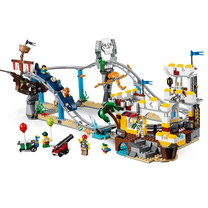 Pirate Roller Coaster Compatible 31084 Building Model Building Blocks Children's Educational Toys Christmas Birthday Gift puzzle toys,building blocks toys