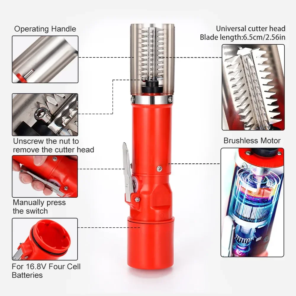 Electric Seafood Tool for Effortless Fish Scale Cleaning,Kitchen Fish Scaler Remover Cleaner,Electric Scrape Knife Tools