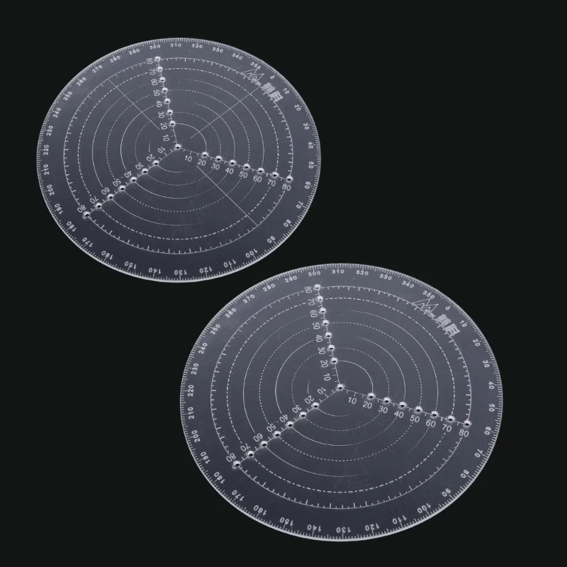 

Round Center Finder Tool Woodworking for Woodturners Bowls Lathe Work Transparent Acrylic Drawing Circles