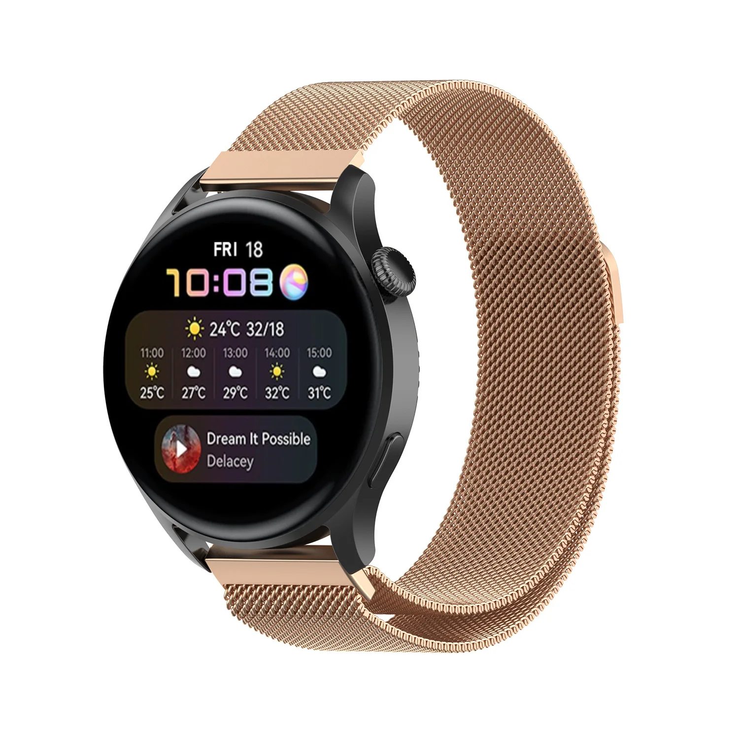 Elegant Milanese Loop Magnetic Bracelet Strap - 22mm Watch Band