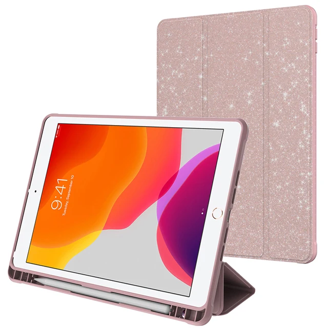 New Bling Glitter Stand Case For iPad 10.2 7th 8th 9th