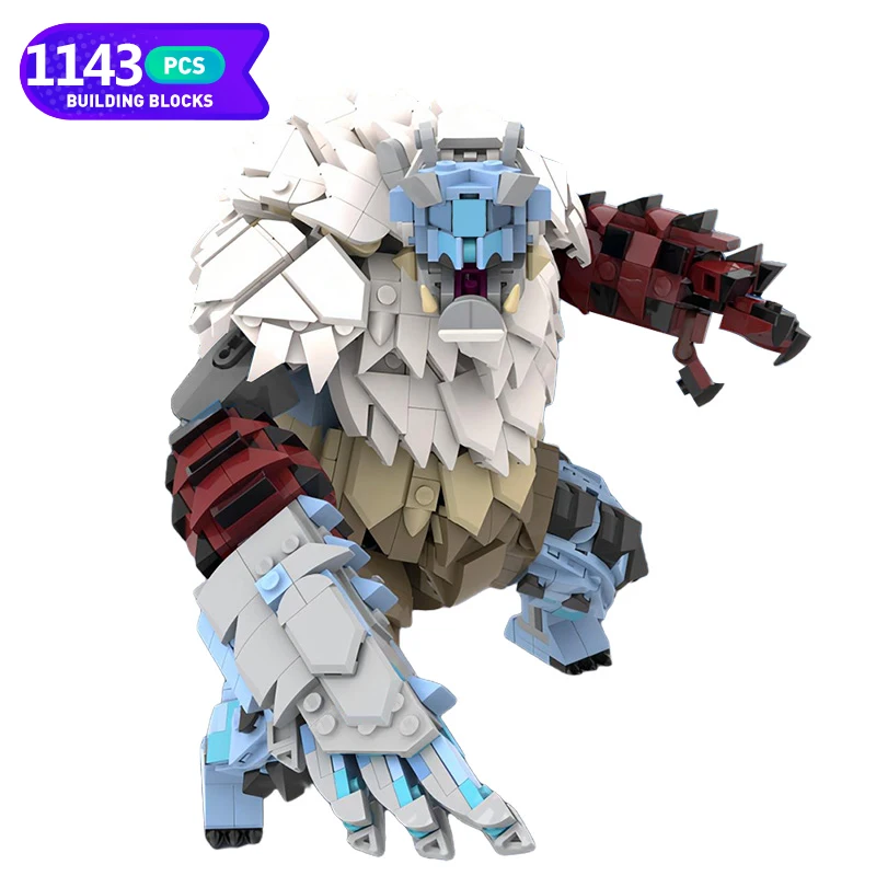 

Moc Game Series Monster Huntered Monster Building Blocks Assembling Model MOC-138422 Goss Harag Monster Bricks Toy Children Gift
