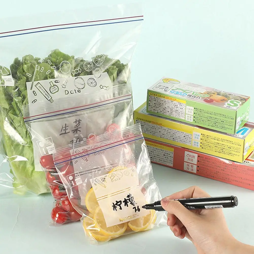 Fresh Keeping Bags Food Storage Bags Plastic Food Storage Bags 10/15/20pcs PE Food Grade Seal Bags Thickened Refrigerator Storage And Freezing Special Packaging Bag