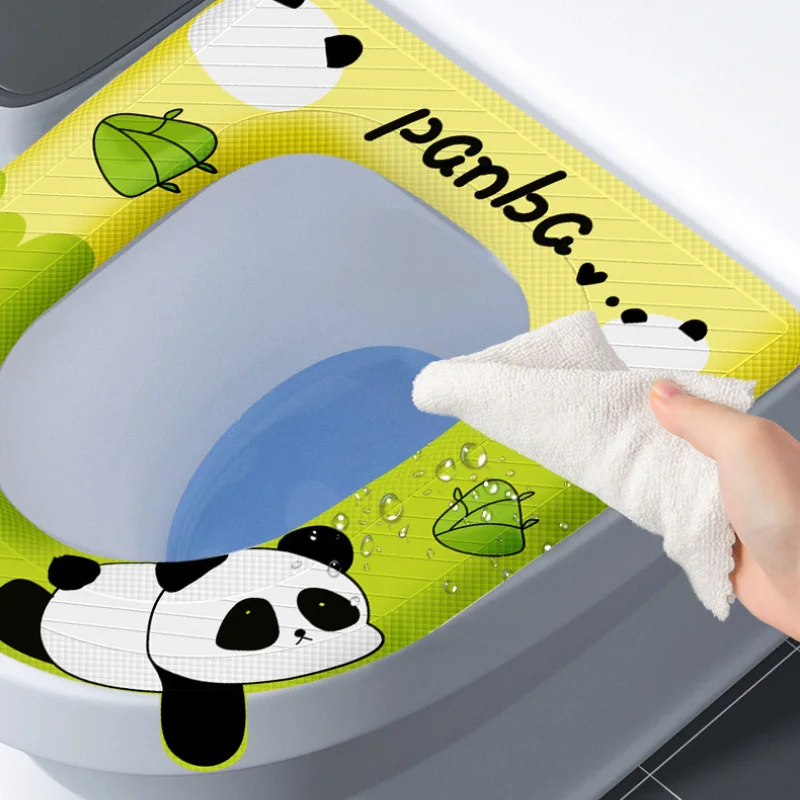 Cute Soft Silicone Toilet Seat Cover Washable Reusable Warm Toilet Pads Suitable for Toilet Rings of Different Shapes 4