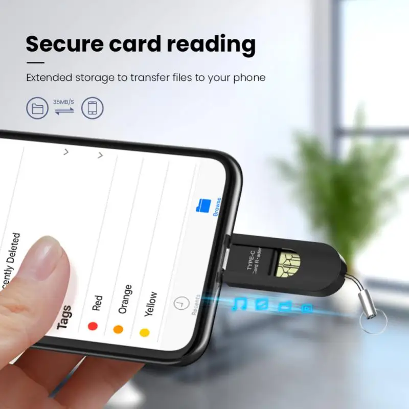 

RYRA OTG USB 3.0 Type C to TF Adapter Card Reader Mobile Phone Memory TF Card Reader High Speed USBAdapter for PC Laptop Xiaomi