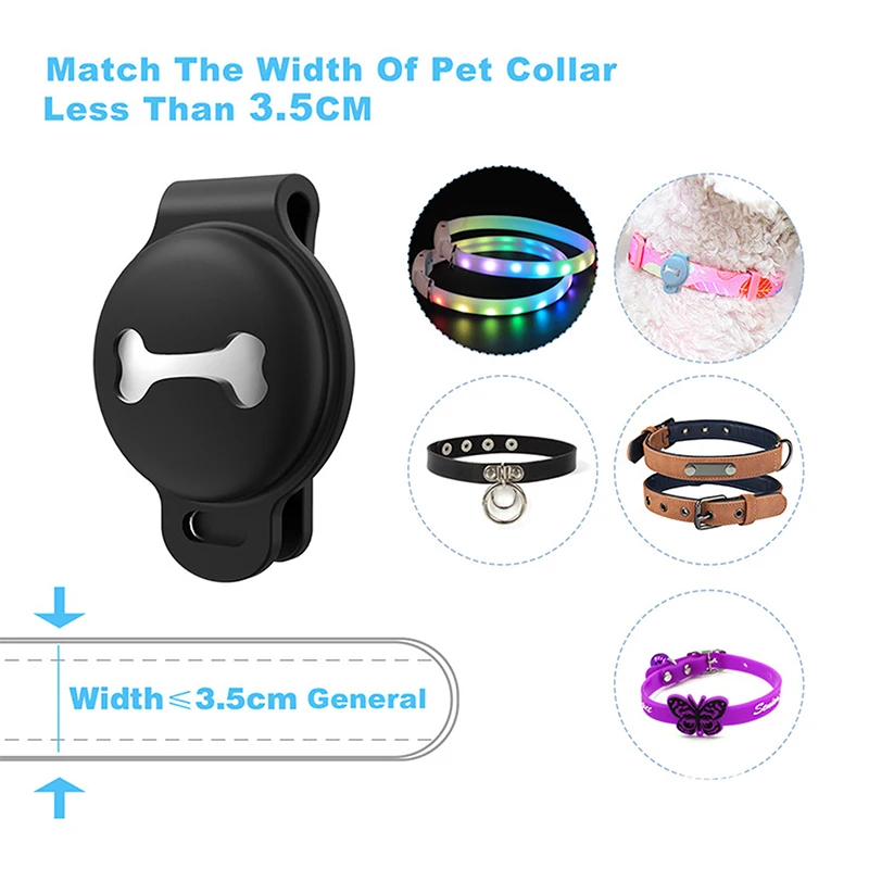 1PCS For Apple Airtag Case Dog Cat Collar GPS Finder Protective Silicone Case apple airtag case