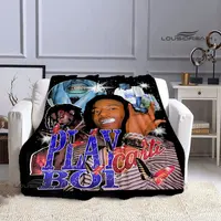 Hip -Hip Playboi Carti Printing blanket warm blanket flange blanket soft and comfortable blanket birthday gift 2