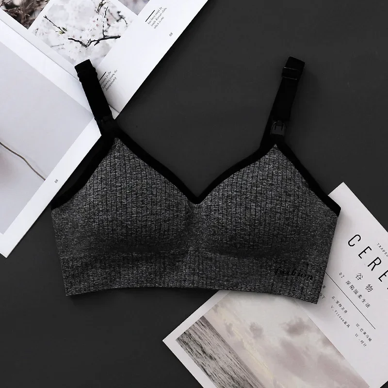 Nursing underwear stretch big breastfeeding bra comfortable maternity underwear seamless maternity bra breastfeeding nursing bra 3