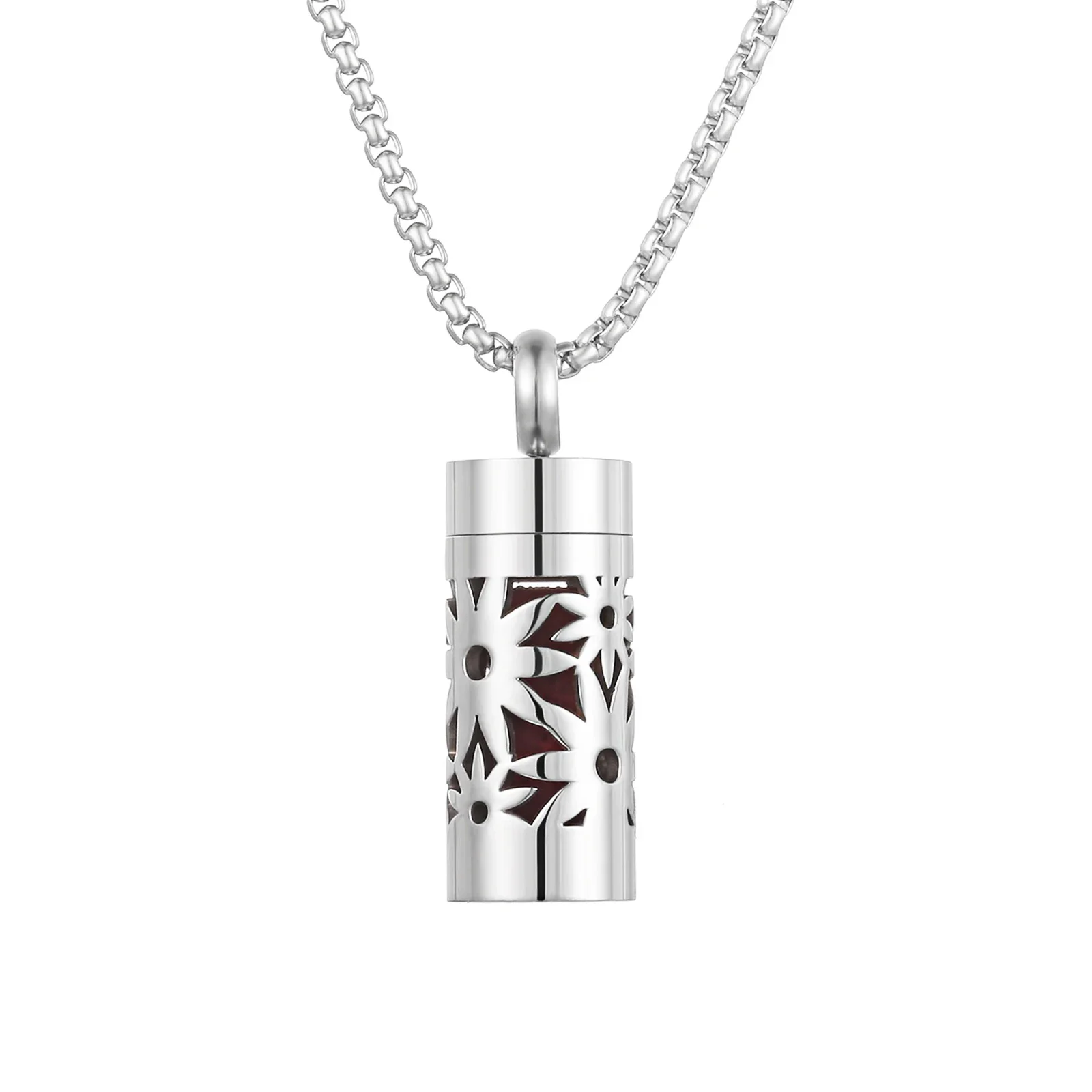 Holibanna 1pezzi Collana Diffusore Inossidabile Pendente Decorativo Ciondolo Per Essenziali Accessorio Chic Per e