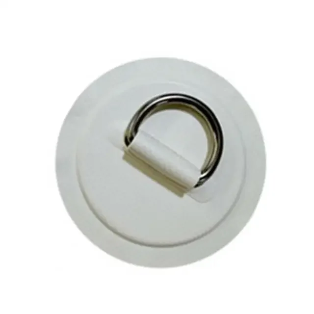 Set di 4 anelli a D rotondi in PVC, robusti e in acciaio inox, per