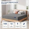 8 Inch Multilayer Hybrid Twin Mattress - Multiple Sizes & Styles Available，Grey 3
