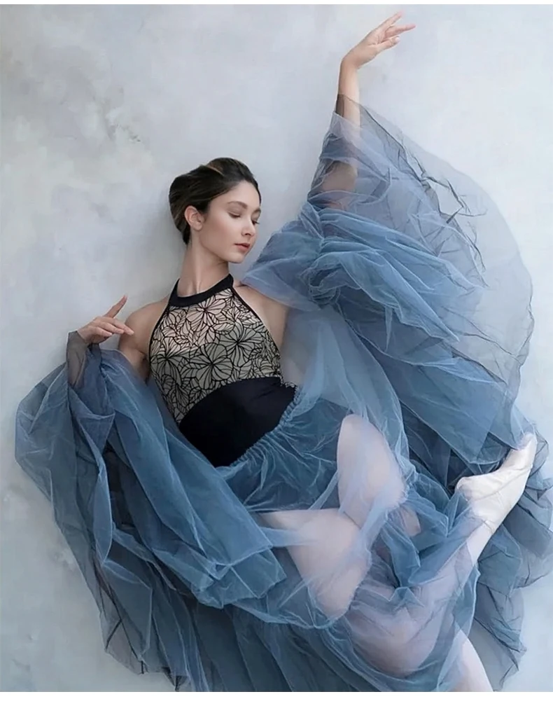 Ballettanzug für Damen, Erwachsene, Lehrer-Trainingsanzug, hoch geschnitten, einteilig, rückenfrei, für Kunstprüfungen, Basis-Training, Yoga-Bodysuit – Detail 9