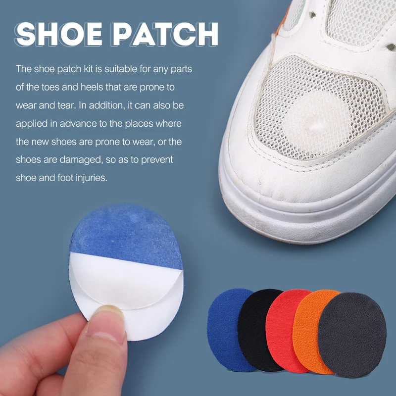 6pcs/pack Shoe Patch Insoles Protective Heel Self Adhesive Anti Wear Foot  Care For Holes Sticker Lined Vamp Repair Sneaker - AliExpress