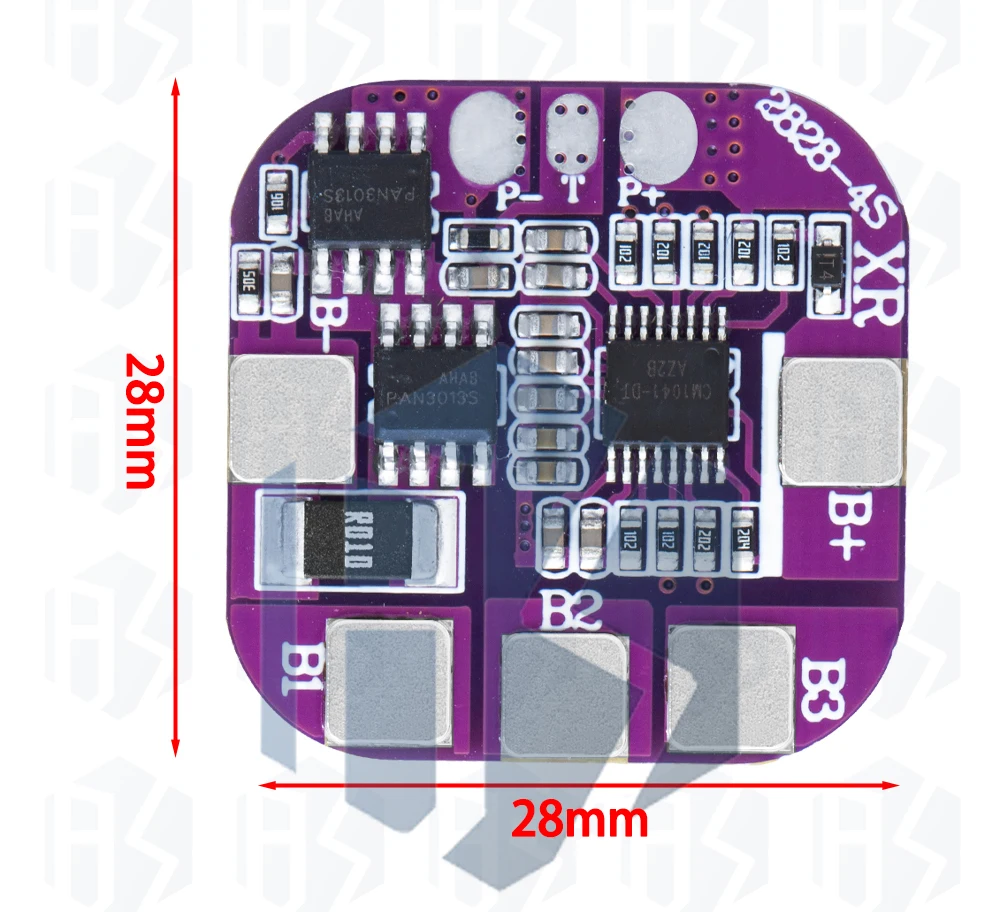 1~10 Stück 4S 5A 3,7V 16,8V 14500 Akkupack-Ladeplatinen BMS 14,8V Lithium-Batterie-Schutzplatine mit Gleichem Anschluss – Detail 6