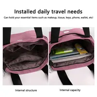 Sac fourre-tout de grande capacité pour le travail, l'école et les voyages, sacs à main initiés, nylon léger et imperméable, haute qualité 6