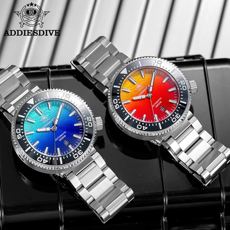 ADDIESDIVE AD2526 Luxury Diver Watch Automatic Japan 8215 1000M