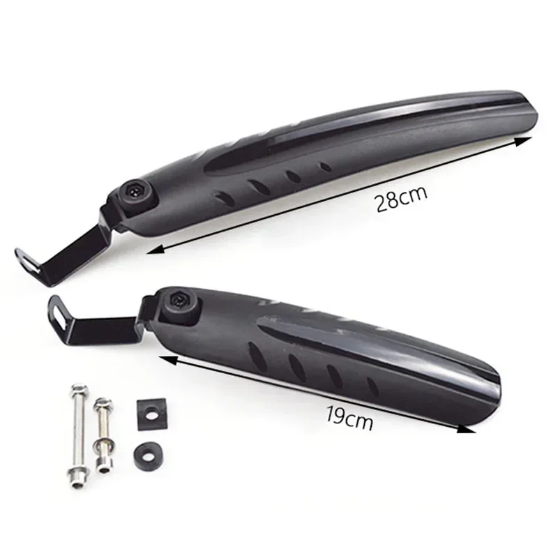 1 Set Folding Bike Mudguard 12 14 16 20 Inch Mountain Bike Fender Front And Rear Mud Guard Widen Lengthen Folding Bicycle Parts Bicycle Fender