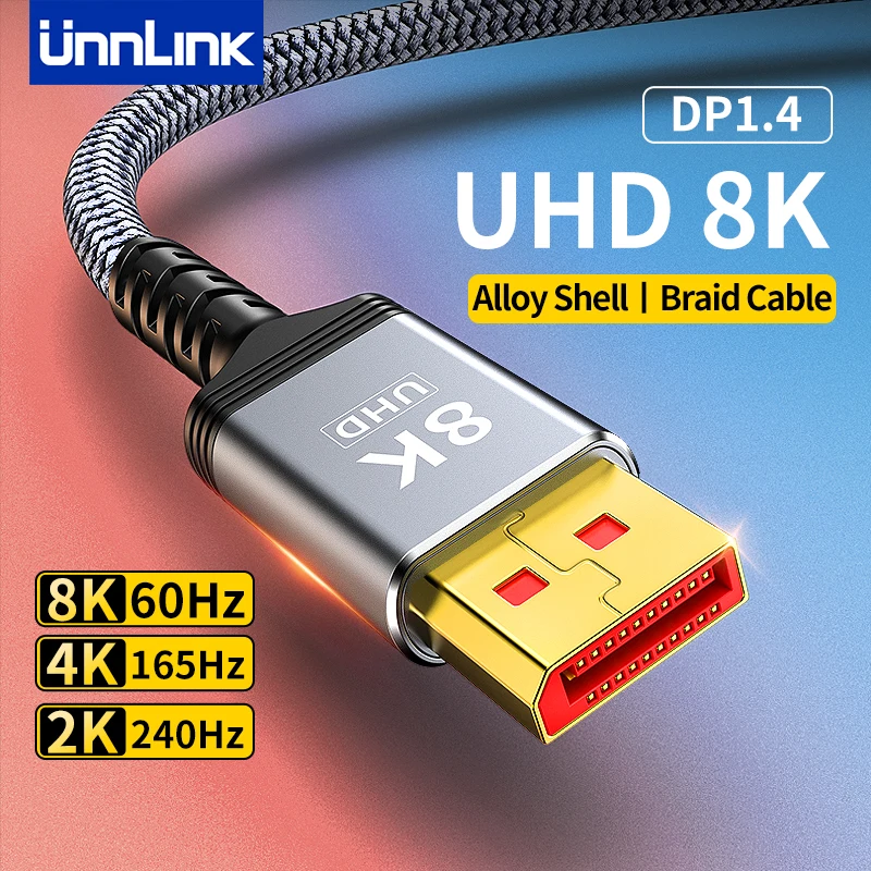 Unnlink displayport cable dp 1 4 8k 60 4k 165 jpg