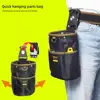 Rotating Quick Hanging Tool Waist Bag Electrician Bag Parts Bag Woodworking Nail Bag Weak Current Tool Storage Bag 3