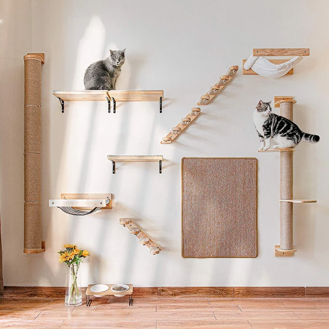 Cat Climbing Shelf Wall Mounted Four Step 3