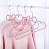 10pcs Clothes Hanger Love Bow Plastic Bold Without Trace Non Slip Home Balcony Dormitory Multi Purpose Portable Drying Tool 2