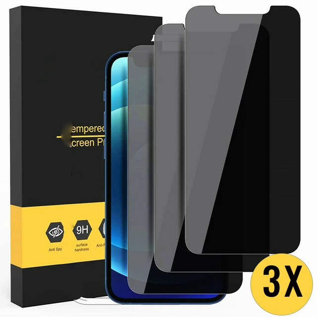 3x Vitre de Protection iPhone 15 Pro Max 6,7 Verre Trempé 9H