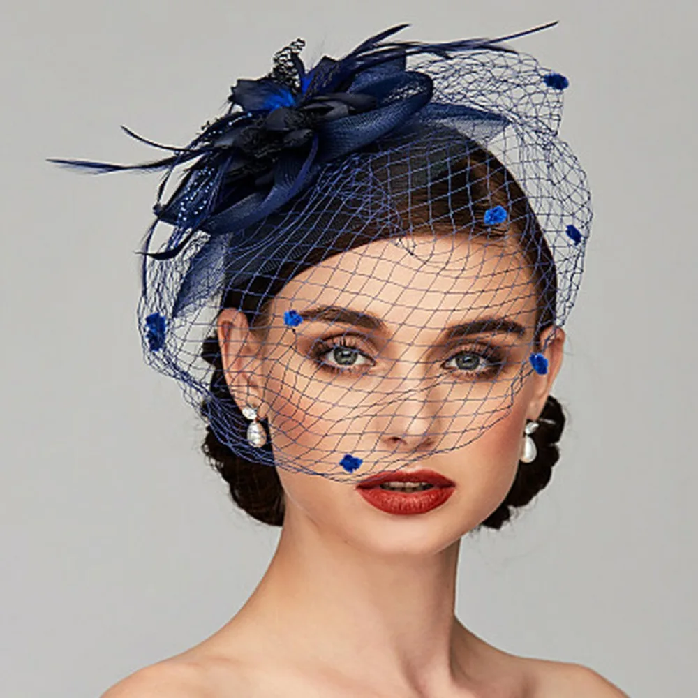 Hochzeit Kopfschmuck Multi Farben Fascinator Haarnadel Braut Kopfbedeckung Hut Haarnadel Haarnadeln – Detail 7