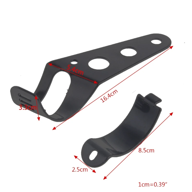 

Universal 33-45mm Headlamp Holder Clamp Motorcycle Headlight Mount Bracket