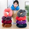 1PC Travel Neck Pillow Travel Neck Cushion Durable U-Shaped Travel Portable Neck Pillow Airplan Soft Pillow PP Cotton 3