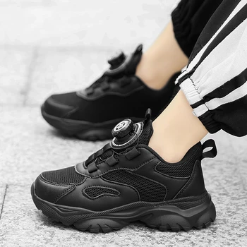 Scarpe per bambini Ragazzo Scarpe da ginnastica casual Piattaforma Comodo Nero Bianco Bambino Scuola Sport Tenis Scarpe da ragazzo Scarpe da basket per bambini
