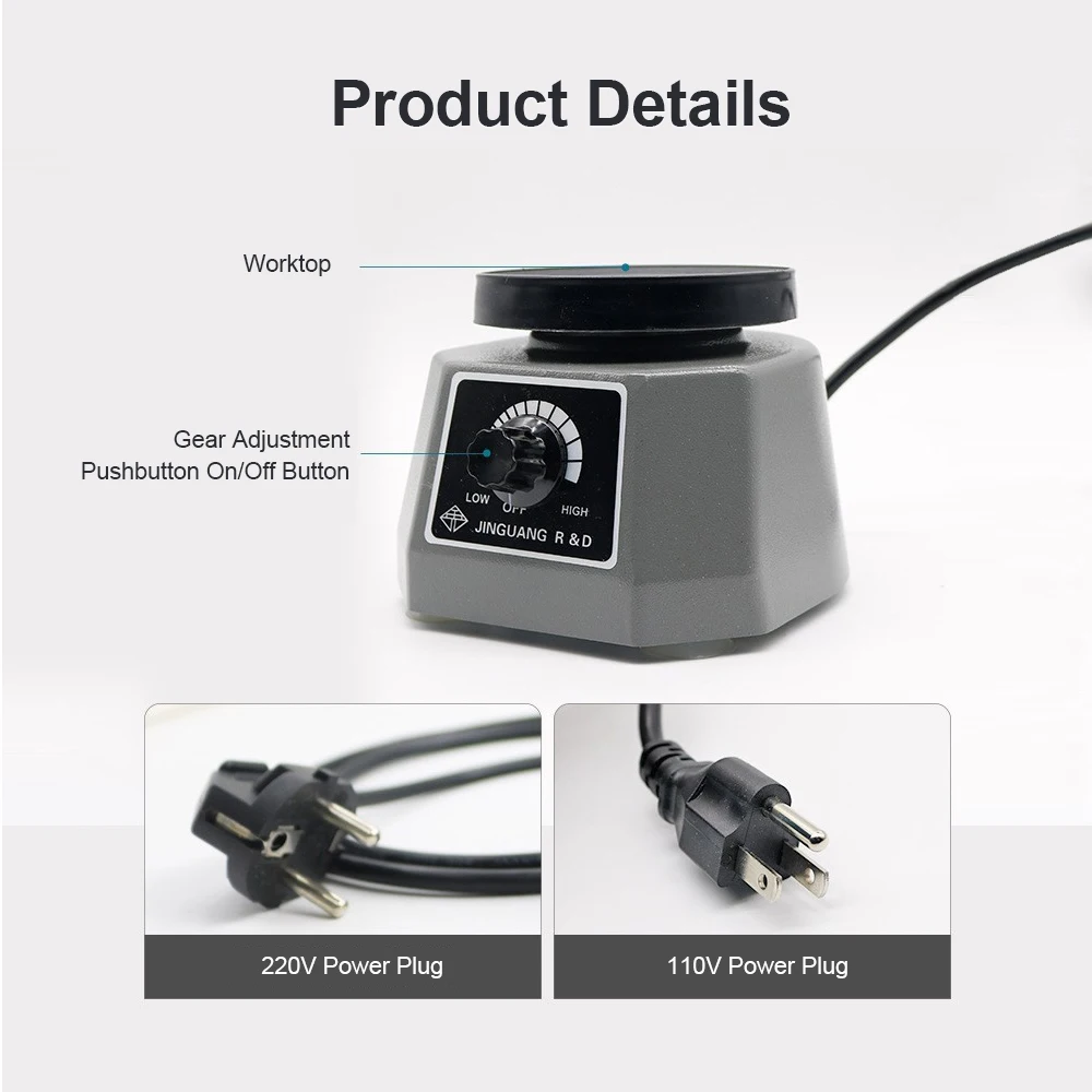 Dental Vibrating Plate Vibrating Table High Power Dental Vibrator 4" Small Size Round Plaster Oscillator Non-Slip Lab Vibrator 4