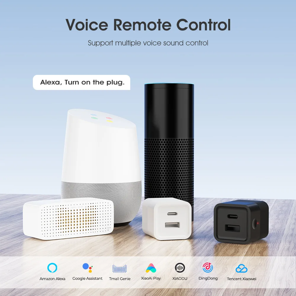 Tuya Smart WiFi/zigbee Micro USB Type-C Adaptor Switch 5V Mini USB Power Adaptor Smart Life Control Alexa Google Yandex alice