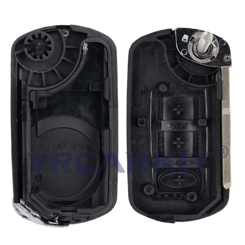 3 Buttons Flip Remote Car Key Fob Shell Case For Land Rover For Discovery 3 LR3 Range Rover Sport Vouge 2005-2010