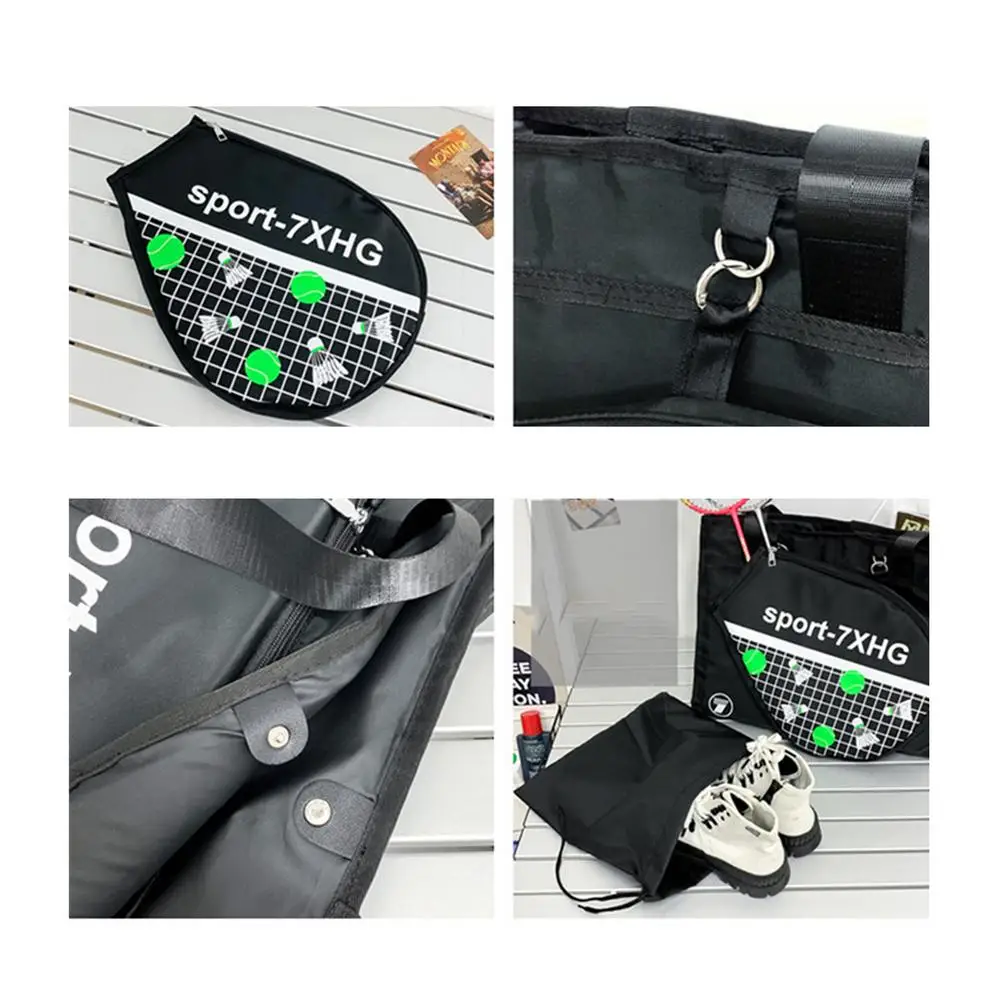 Tennis Racket Bag Lightweight Badminton Bag Large Capacity Tennis Backpack Waterproof Badminton Backpack Tennis Tote Bag For