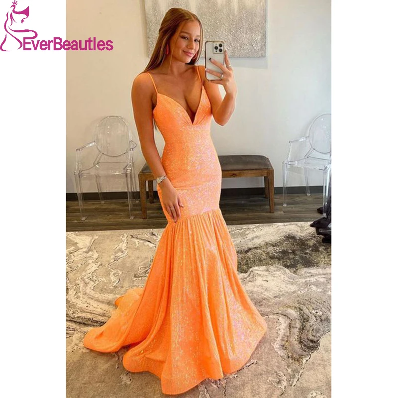 

Sequins Mermaid Evening Dresses Vestidos Elegantes Para Mujer Party Dresses Robe De Soirée De Mariage 2022