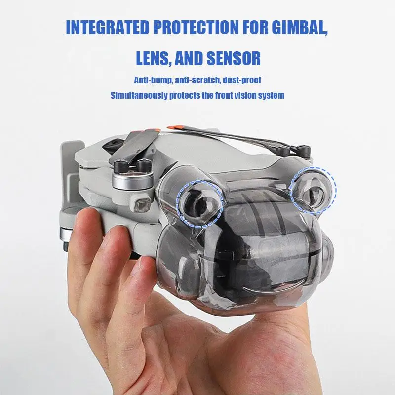Achetez le couvercle d'objectif grenouille pour DJI Mini 4 Pro - Protection PTZ et capteur en action