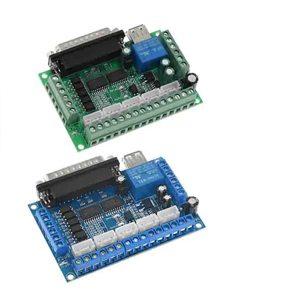 

10PCS MACH3 engraving machine CNC 5 axis stepper motor driver interface board with optocoupler isolation blue board + USB cable