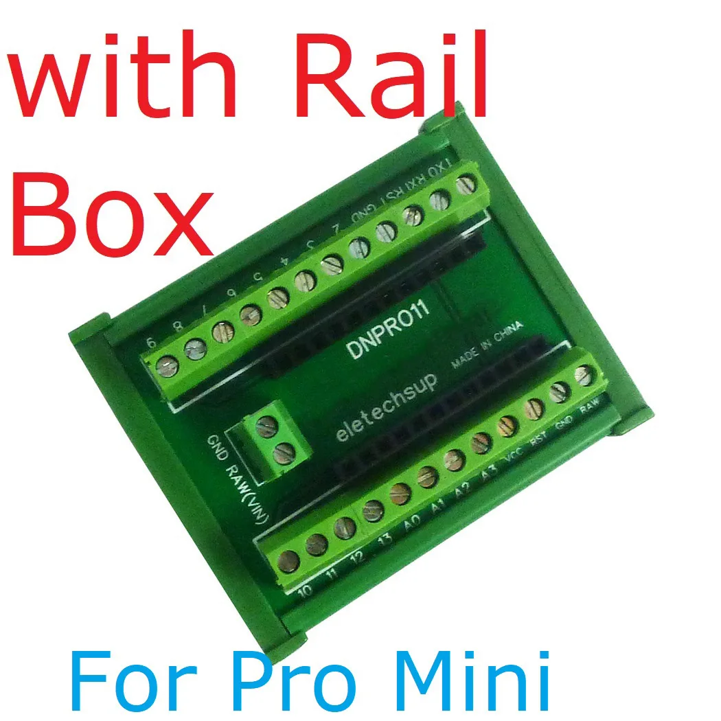 Din Rail Mount Screw Terminal Block Adapter Module For Arduino Pro Mini ...