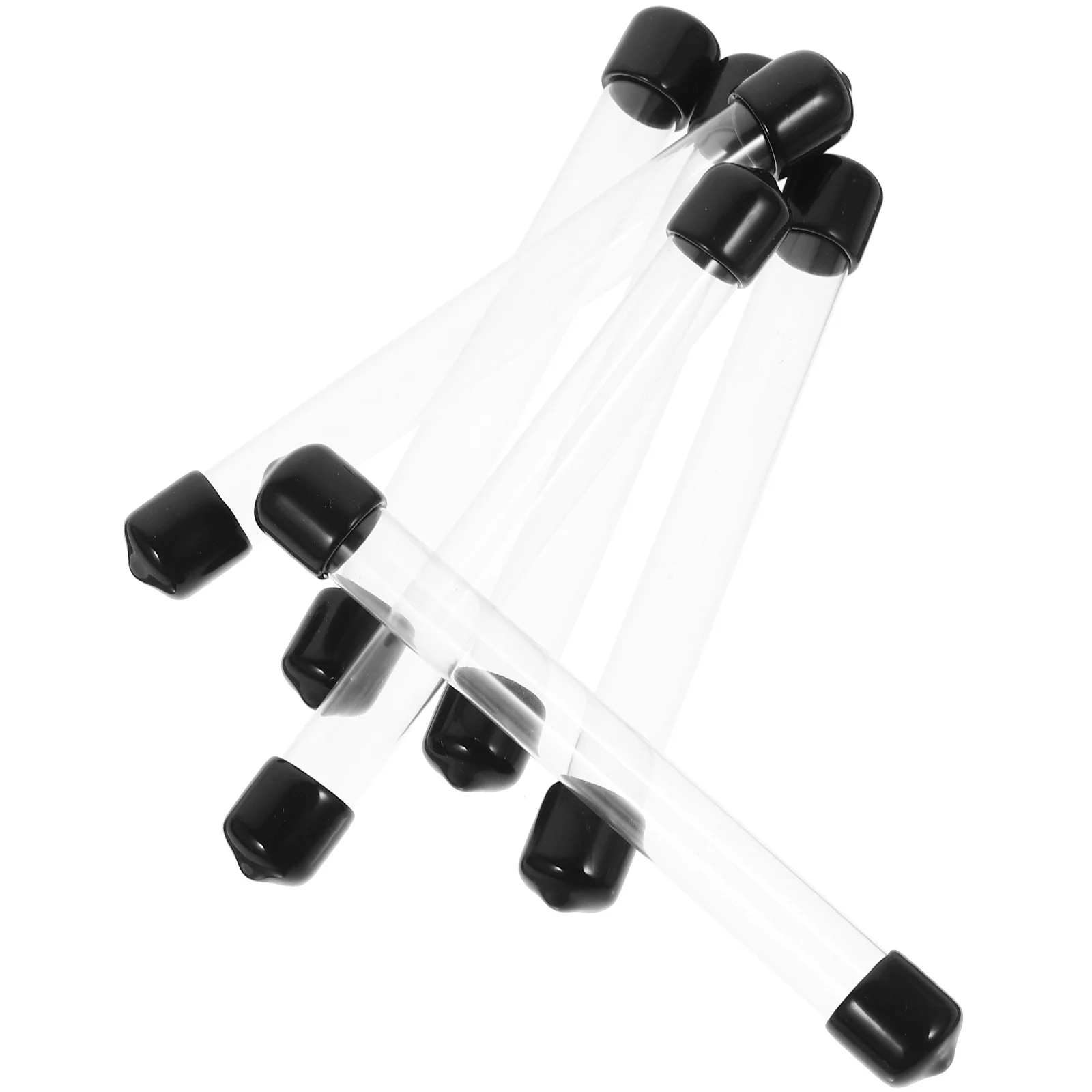 

6 pcs Clear Storage Tubes Plastic Storage Tubes Round Storage Tubes Portable Storage Tubes with Lids