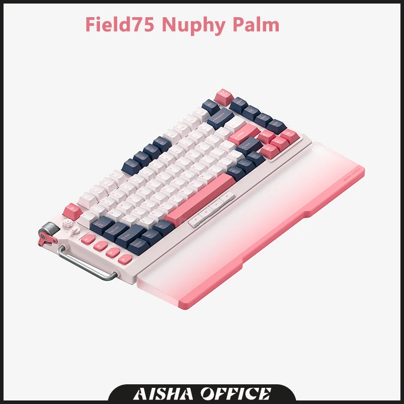 

For Field75 Nuphy Palm Rest Keyboard Twotone Acrylic Hand Rest Wrist Pad Keyboard Aluminum Alloy Hand Rest Wrist Pc Desk Gifts