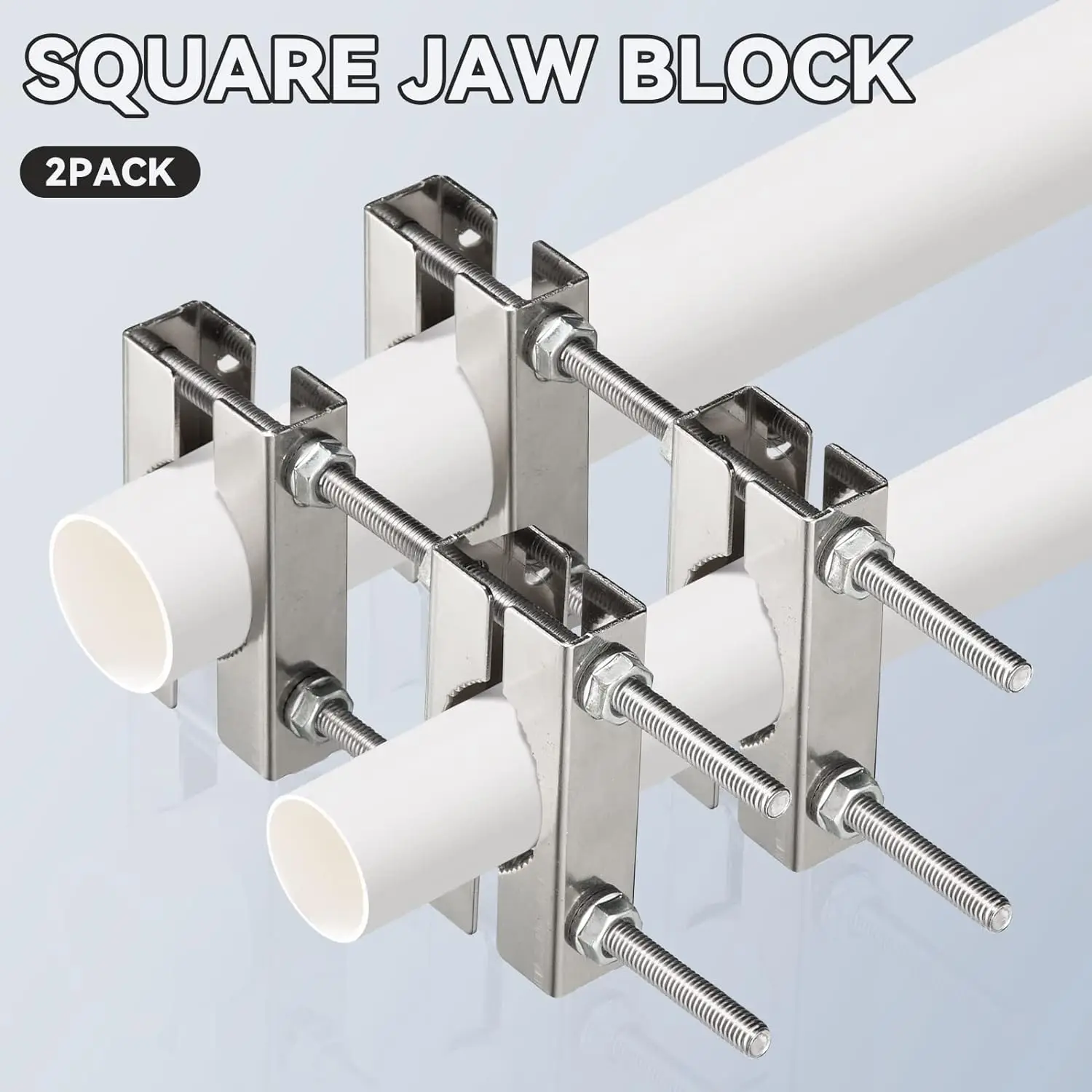 Double Antenna Mast Clamp Kit for TV CB Ham Flag Post, external antenna,shortwave antenna,antenna adapter