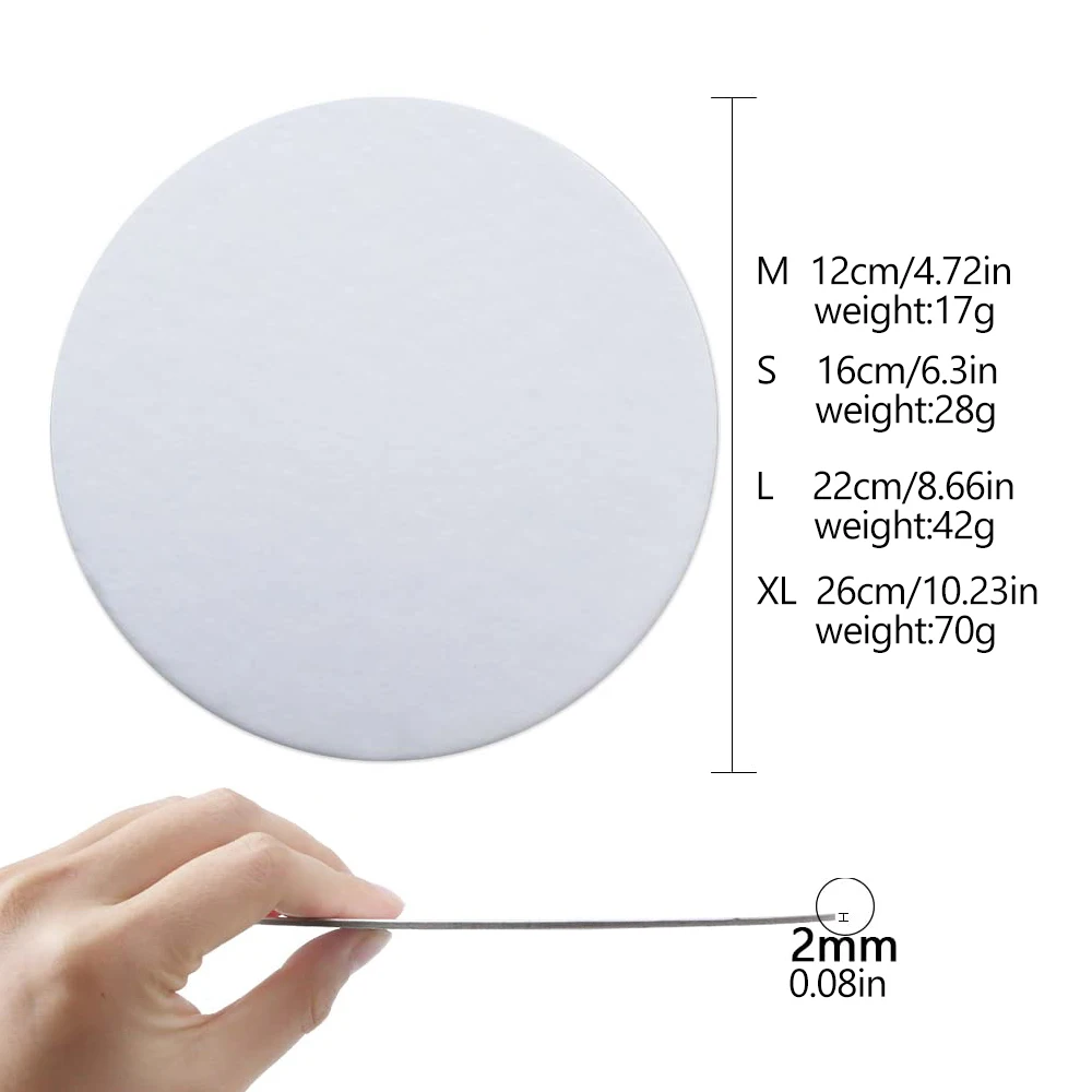 Planche à Gâteaux Rond Noir Decora - H 1.2 Cm / Assorti