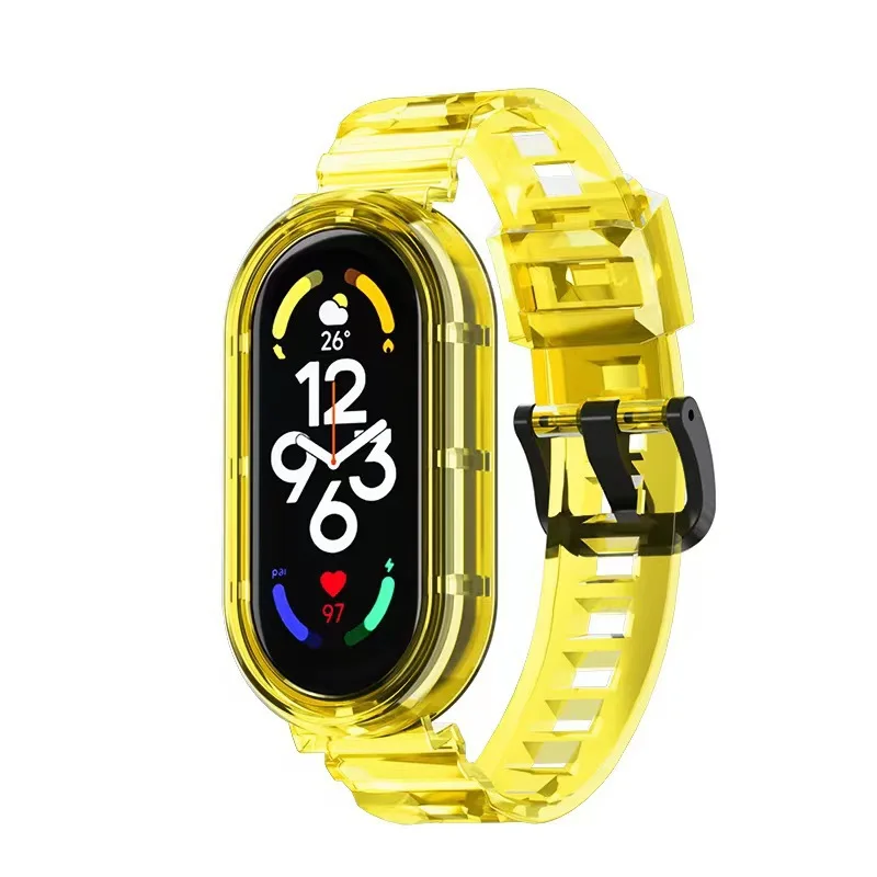 Clear TPU Strap for Mi Band - Sweatproof Soft Sport Wristband Accessories